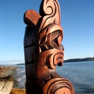 Eagle Totem Sculpture by Alfred Robertson
