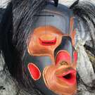 Dzunukwa - wild woman mask by Alfred Robertson