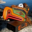 Thunderbird Mask on Stand, by Bruce Stephen