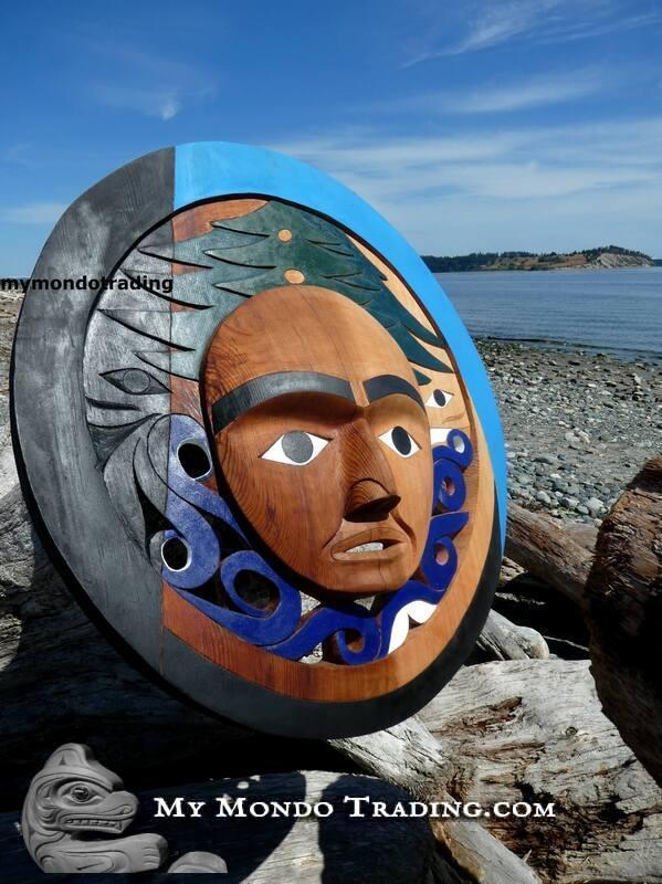 What our Children are born into! hand carved Mother Earth, Tim Paul - SOLD