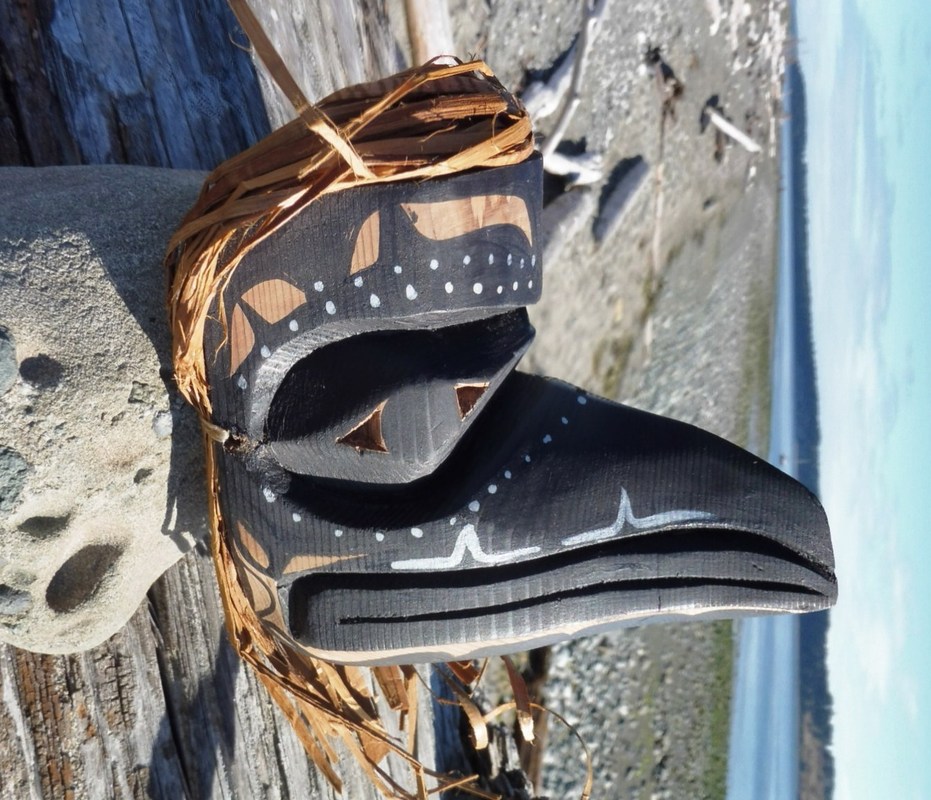 Miniature Raven Mask by Betty Joe