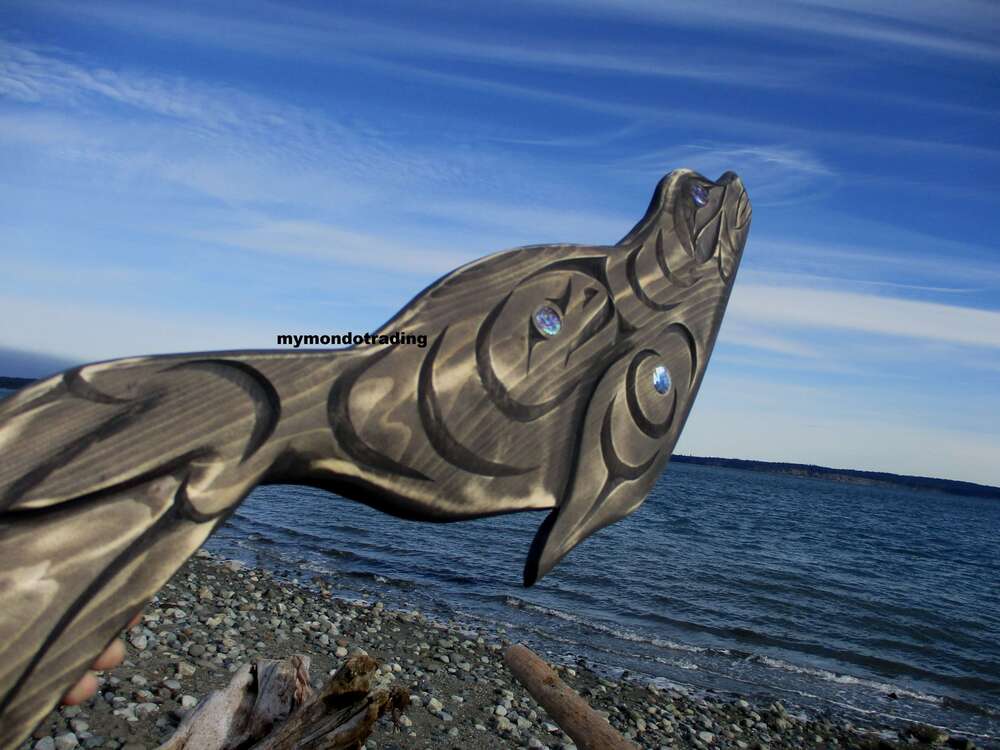 30" Seal with Salmon spirit by Brian Bob
