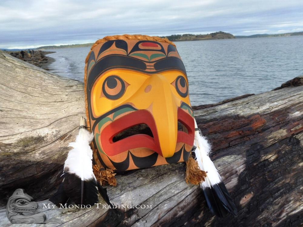 Large EAGLE Mask by Calvin Hunt - SOLD 