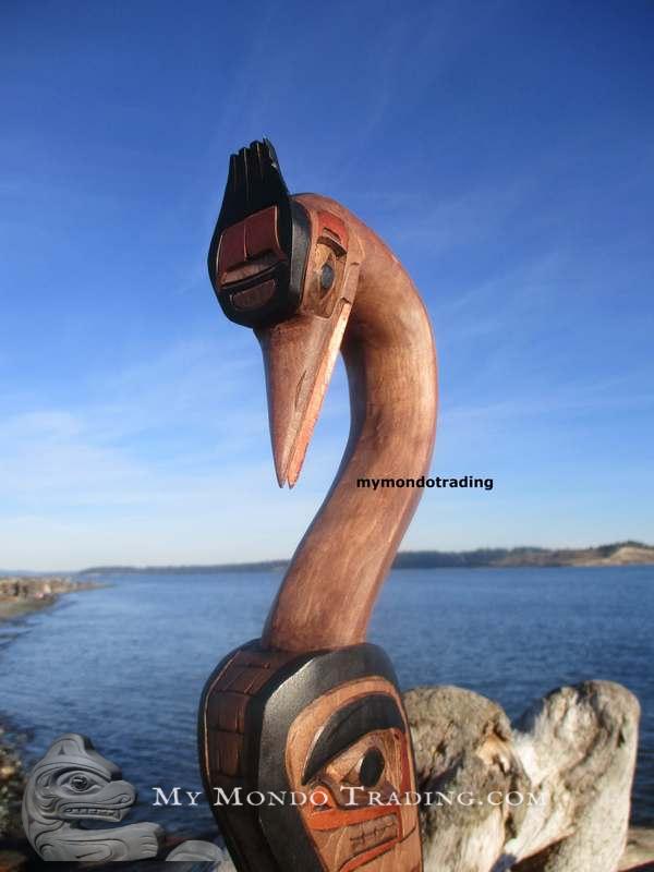 Heron Sculpture, Graceful Patience, by Charlie George Sr.