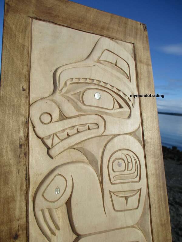 Haida Bear, inlaid, hand carved by Donavon Gates • My Mondo Trading ...
