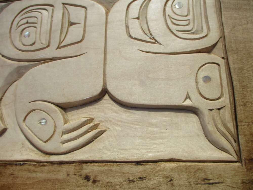 Haida Bear, inlaid, hand carved by Donavon Gates • My Mondo Trading ...