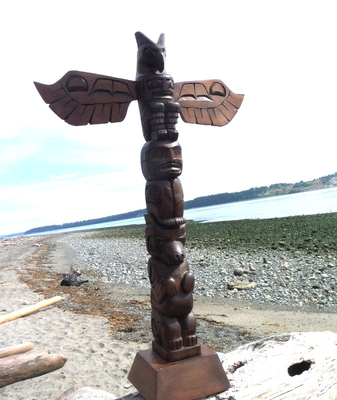Vintage Totem Pole by Francis Horne Sr.