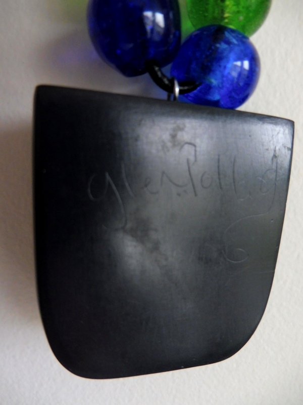 Argillite Pendant, Beaver, by Glen Pollard, Haida Nation with Russian ...