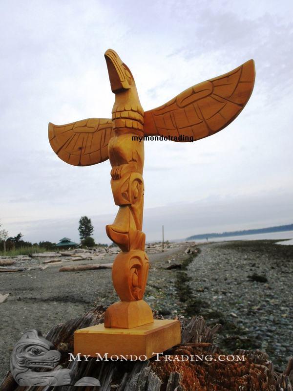 Totem Pole, Eagle and Whale by Jackson Robertson
