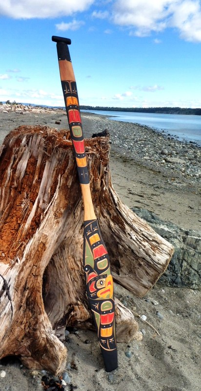 5.1 ft. Thunderbird paddle by Laurence Scow 