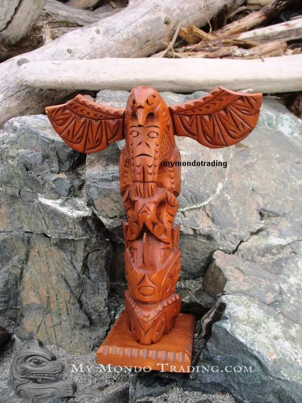 Cedar Model Totem Pole by late Chief Norm Joseph