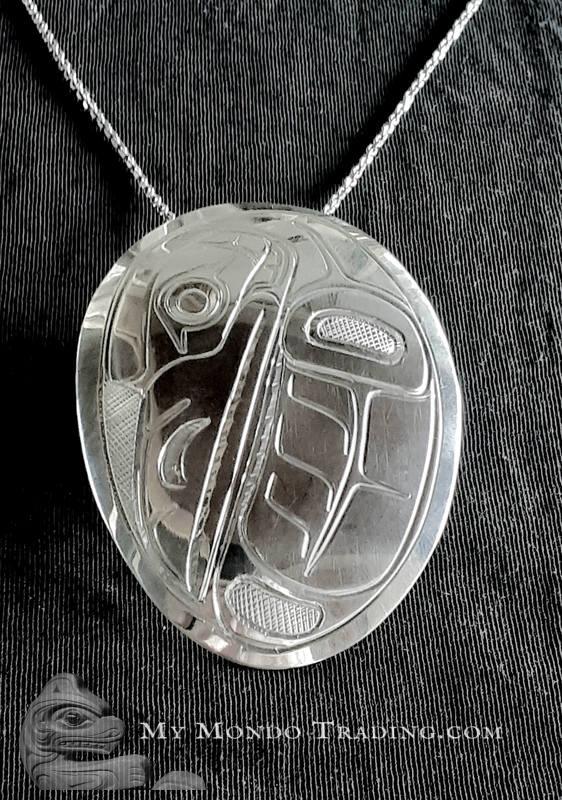 Sterling silver Raven pendant, Norman Seaweed