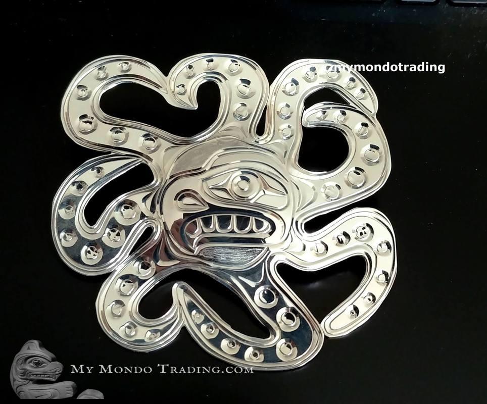 Sterling Silver Octopus pendant by Paddy Seaweed