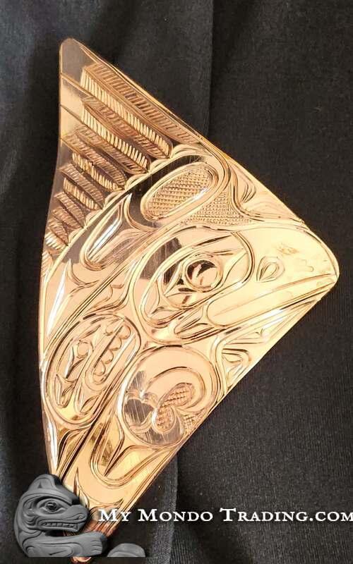 Large copper triangle Eagle pendant by Paddy Seaweed • My Mondo Trading ...