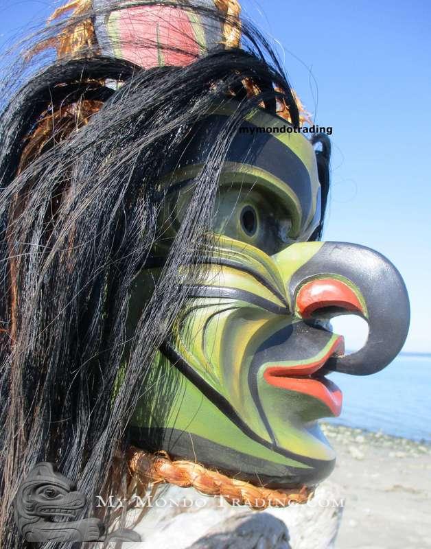 Superb Bukwus Mask, Wild Man of the Woods, by Randy Stiglitz