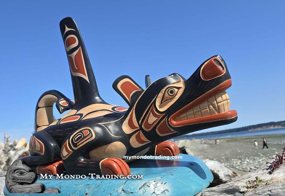 Sea Wolf Feast BOWL, incredible masterpiece, Randy Stiglitz/Janice Morin - SOLD