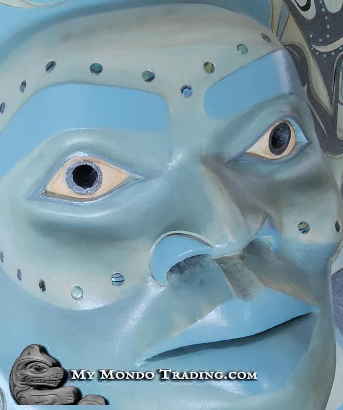 Moon Mask Randy Iniguez Wolf Moon, hand carved Mask by Randy Stiglitz/Janice Morin • My Mondo ...