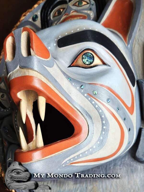 Moon Mask Randy Iniguez Winter Wolf Moon Mask, exquisite quality by Randy Stiglitz - SOLD • My ...