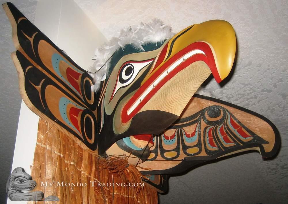 Remarkable 46" Eagle Spirit Transformation Mask by Sammy Dawson
