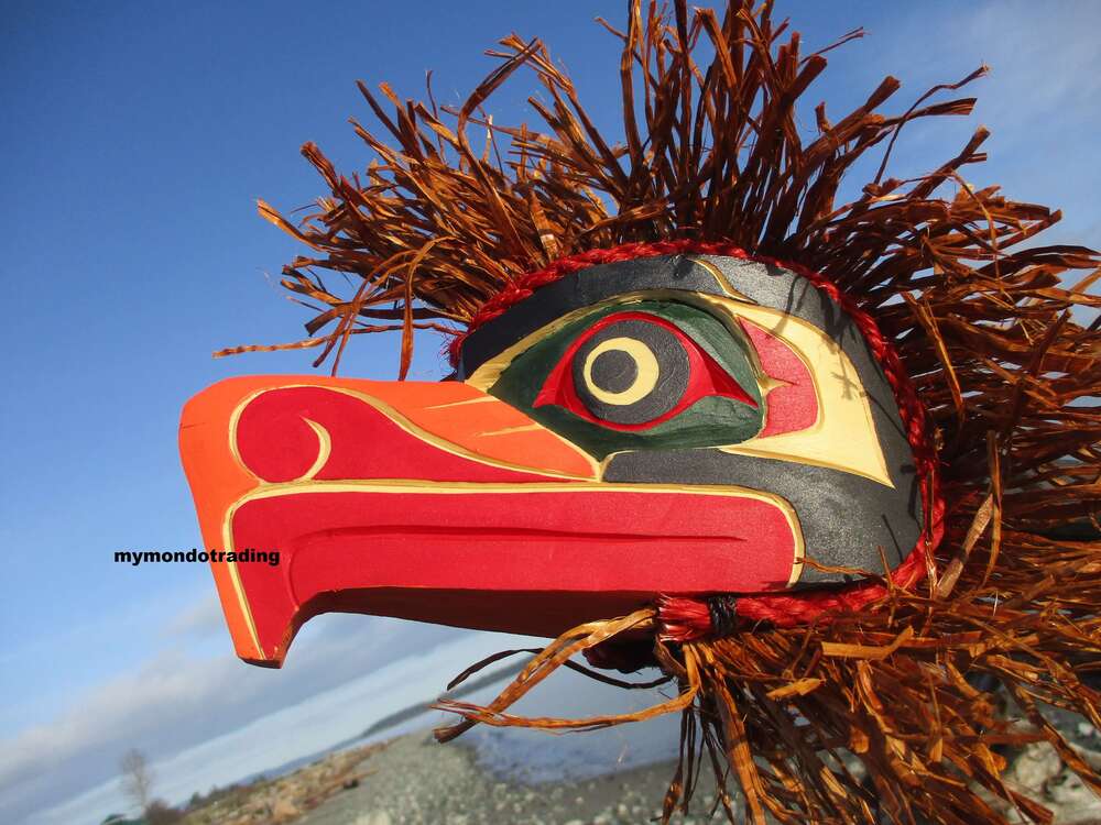Cedar Eagle dance rattle (with video) in base, by Sarah Robertson