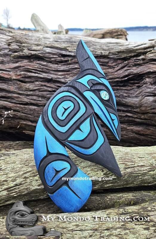 Vibrant, full body Steller's jay (Blue Jay) by Sarah Robertson - SOLD