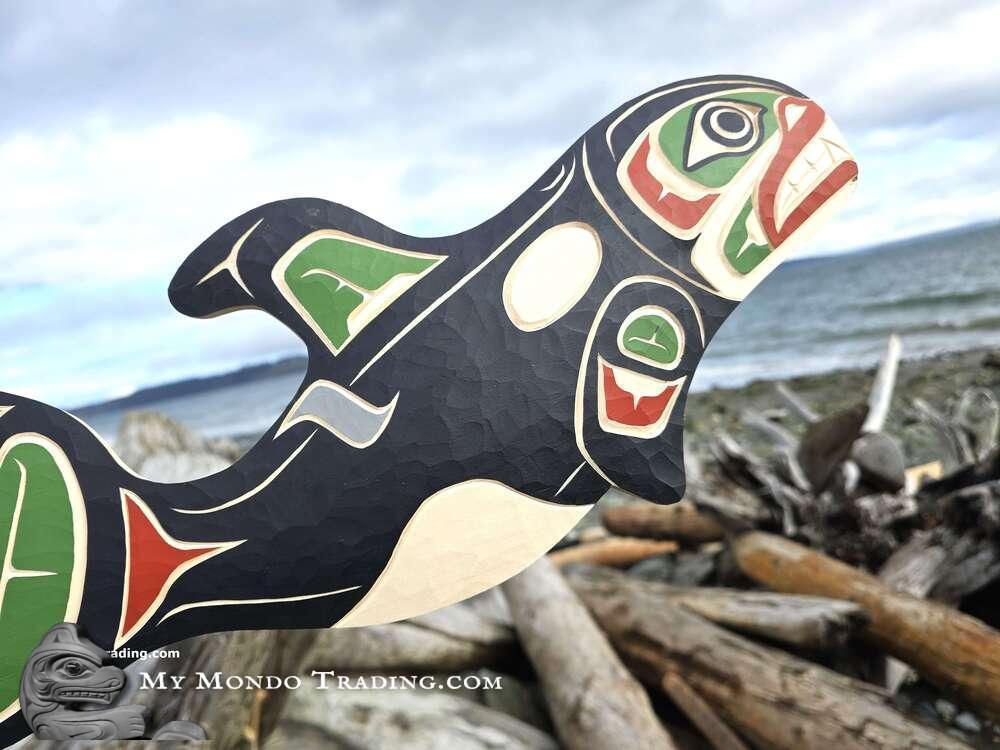 Orca, Killer Whale, authentic local Indigenous art by Shane Flood Baker