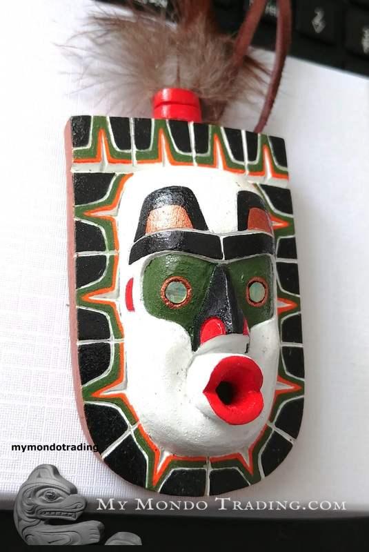 Wind Mask Pendant by Silas Coon