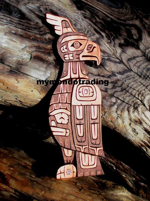 Thunderbird, wall art carving by Silas Coon