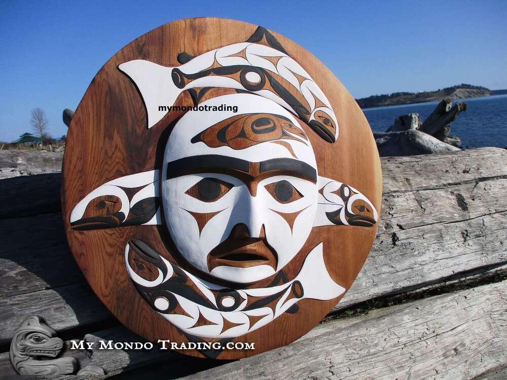Spring Salmon Moon, by Tim Paul • My Mondo Trading • Native Art Gallery