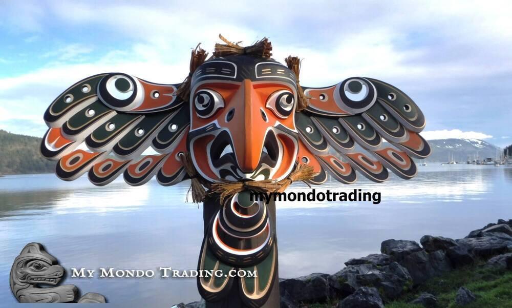 46" cedar EAGLE Mask, masterpiece by Walawidi Tom D. Hunt - SOLD