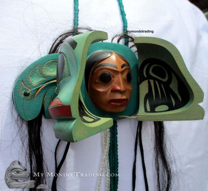 Transformation Mask pendant by Valerie Morgan • My Mondo Trading ...
