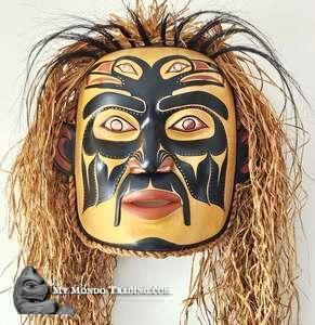 Double Raven Portrait Mask by Randy Stiglitz and Janice Morin
