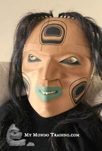 Powerful large Speaker/Messenger of Kumugwe Mask by Kolten Khasalus Grant