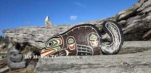 Beautiful Beaver, hand carved, authentic art by Shane Flood Baker - SOLD