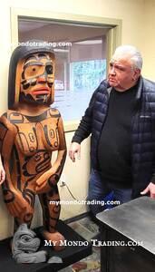 Very rare!! 6 ft. Shaming Figure by Chief Calvin Hunt - SOLD