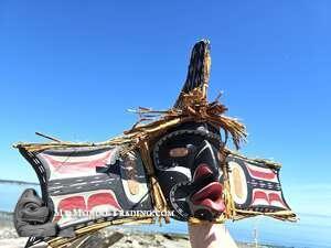 Wild Woman of the Ocean, 25", authentic art by Chief David Mungo Knox