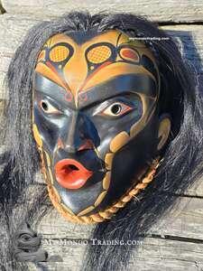 Wild Woman, hand carved, authentic Indigenous art direct from Janice Morin