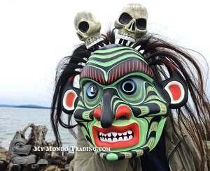 Bukwus - Wild Man, haunting expression, outstanding quality piece of art by Sean Whonnock