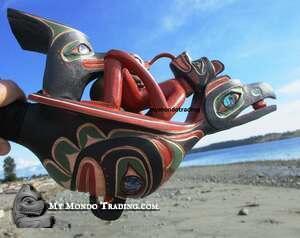 Chief Raven Dance Rattle, masterpiece of art by Randy Stiglitz (Video) - SOLD