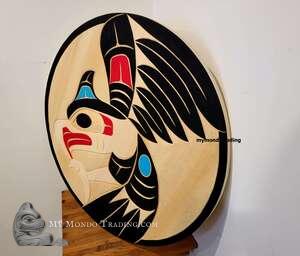Yellow cedar, Thunderbird, 29 1/2", Bear (Doug) Horne - SOLD
