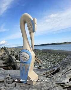 Superb quality Heron Sculpture, direct from Indigenous artist Bear (Doug) Horne