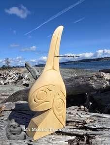 Beautiful little Orca Whale, cedar, hand carved and direct from Bear (Doug) Horne