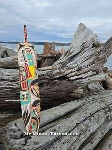 28" large Chief and Wife Eagle Feather, by Brad Joseph Jr.  - SOLD