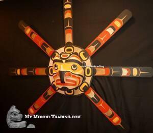 5 1/2 ft. large Sun Mask, authentic and direct from Hereditary Chief Calvin Hunt - SOLD