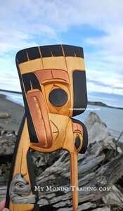 Hummingbird with Eagle spirit by Charles George Sr. 