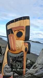 Hummingbird with Eagle spirit, authentic native art by Charles George Sr.  