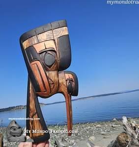 Hummingbird with Eagle spirit by Charles George Sr. - SOLD 