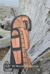 Beautiful mourning Raven by First Nation artist Charles George Sr., Canada