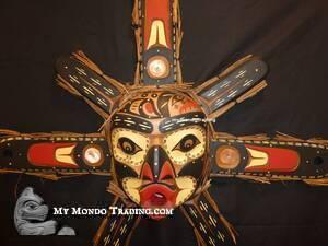Large Sun Mask by Hereditary Chief and Activist David Mungo Knox - SOLD