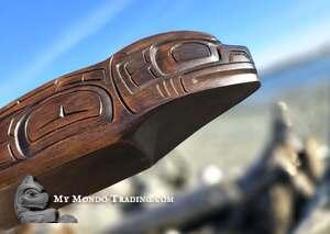 Vintage Seal Bowl, cedar, stained and hand carved by Don Dawson